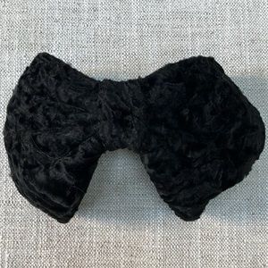 Black I. Magnin Bow Hat Hair Piece